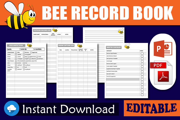 Printable Beekeeping Record Keeping Book